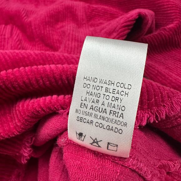 GeeGee Pink Corduroy Fringe Patchwork Boho Whimsical Shacket Coat Jacket 3XL - Picture 12 of 16